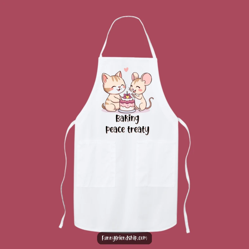 Funny Cat Mouse Cake Apron: Cook with Harmony & Smiles Gift