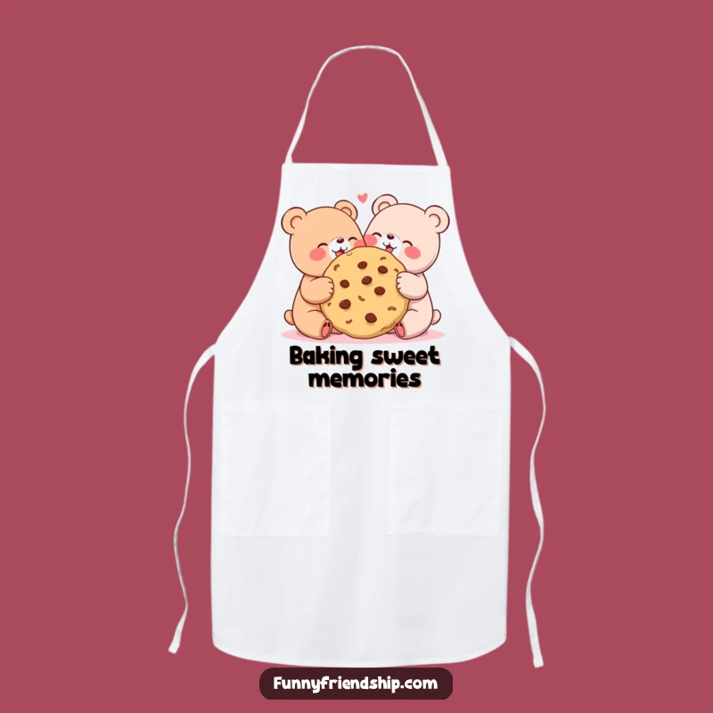 Funny Bear Cookie Sharing Apron: Bake with Friendship and Fun