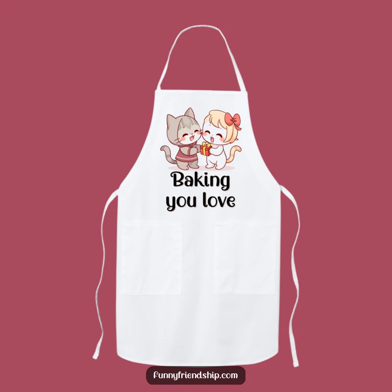 Funny Cat Gift Apron: Cook with Feline Generosity