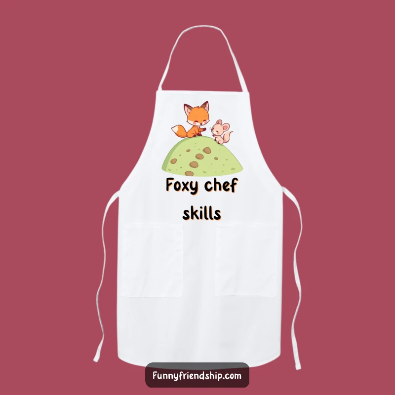 Funny Fox's Helping Hand Apron: Cook with Support & Fun - A Hilarious Funny Gift!