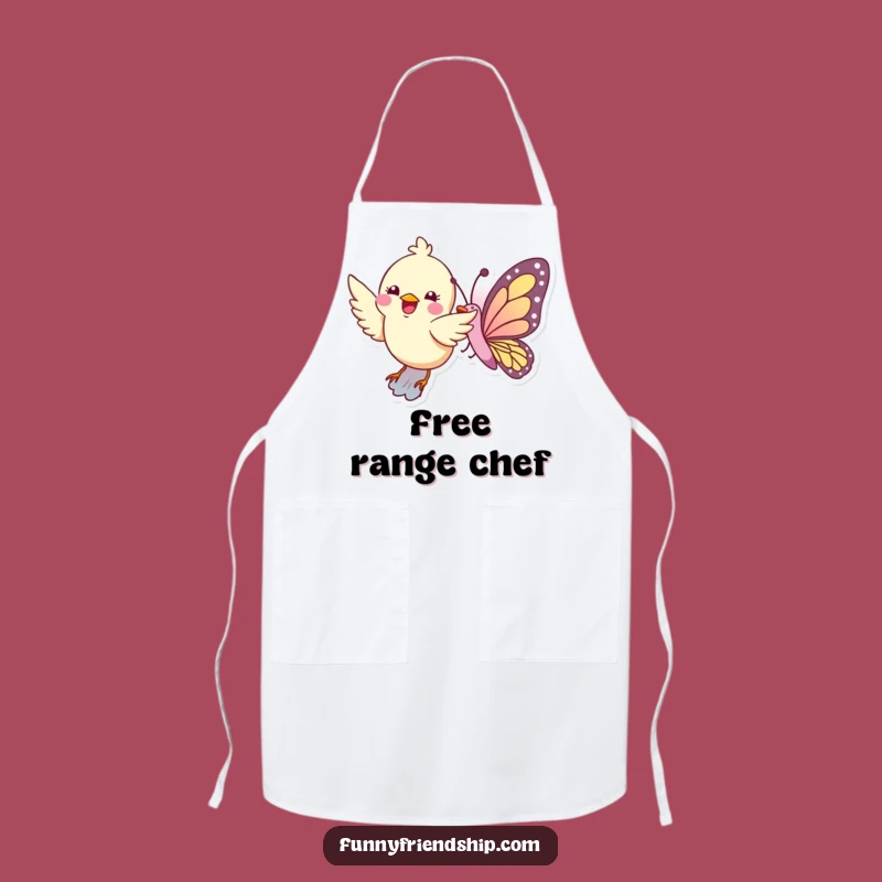 Funny Bird Butterfly Flight Apron - Kitchen Flying Duo Wear