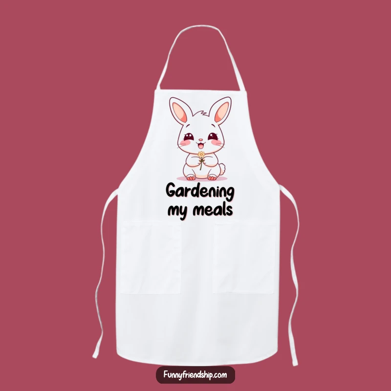Funny Bunny Flower Apron: Cook with a Smile and Springtime Charm