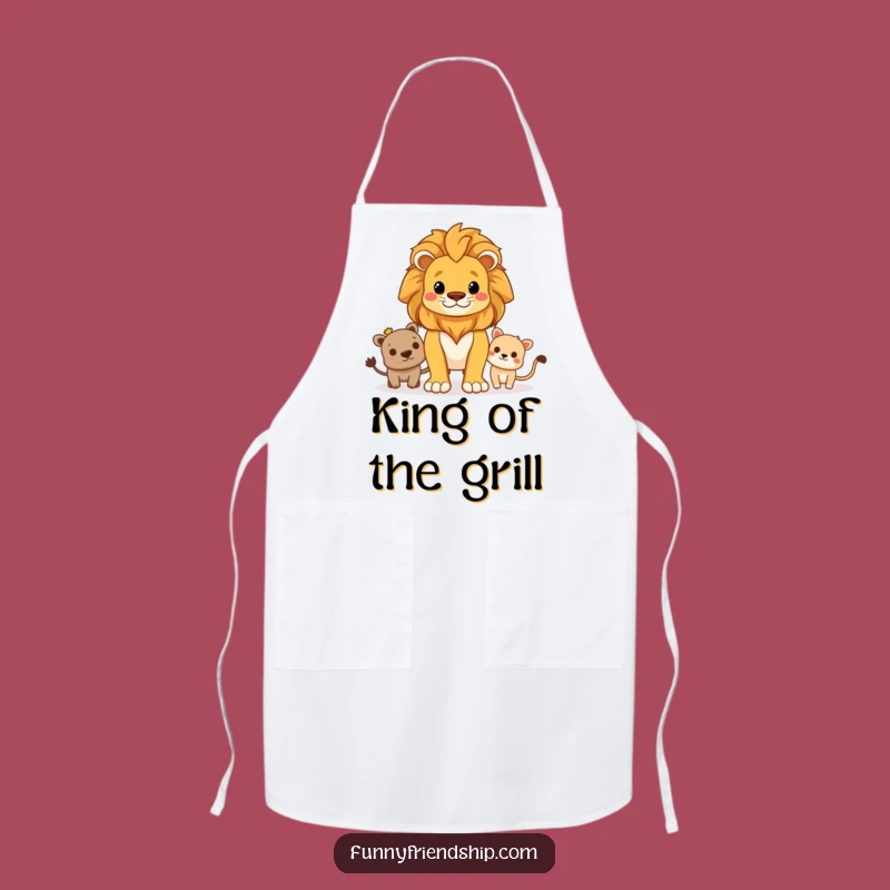 Funny Lion Protector Apron: Brave Guard Friend Kitchen Wear, Ideal Funny Gift