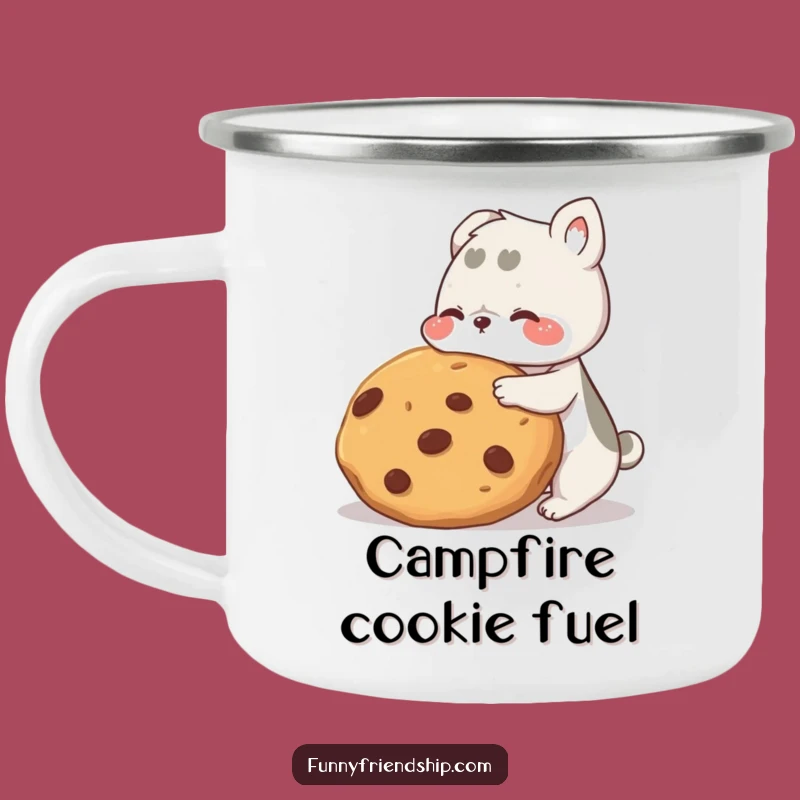 Funny Cookie Sharing Camping Mug: Enjoy Outdoors with This Durable and Funny Gift!