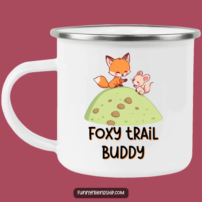 Funny Fox & Mouse Camp Mug: Adventure Support Outdoors - A Durable Funny Gift!