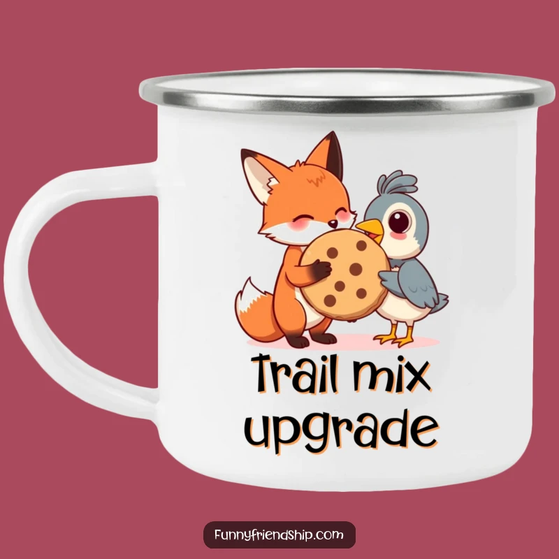 Funny Fox & Bird Cookie Camping Mug: Campfire Snacks & Smiles, A Hilarious Funny Gift