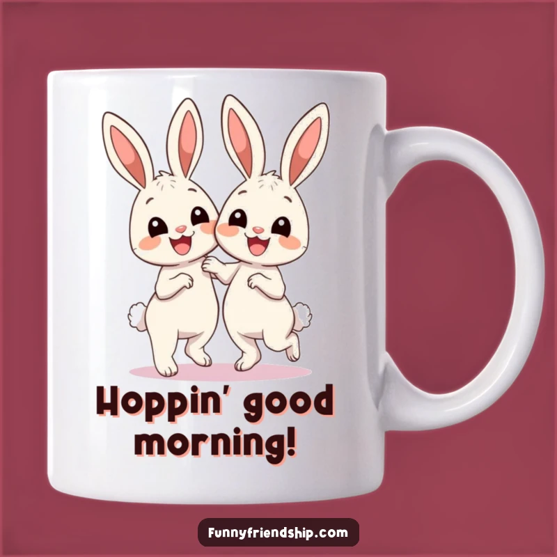 Funny Bunny Dance Mug - Adorable Cute Bunnies Gift for Animal Lovers