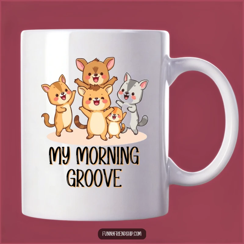 Funny Animal Dance Party Mug: Joyful Critters Circling, The Ultimate Funny Gift