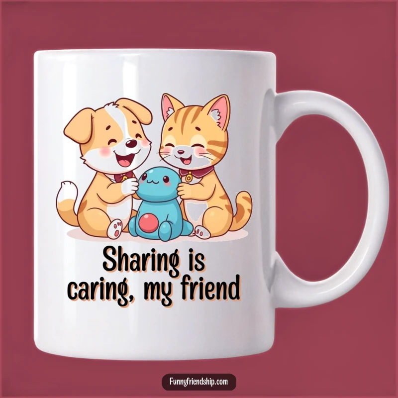 Funny Dog and Cat BFFs Mug: Hilarious Best Friend Gift for Pet Lovers