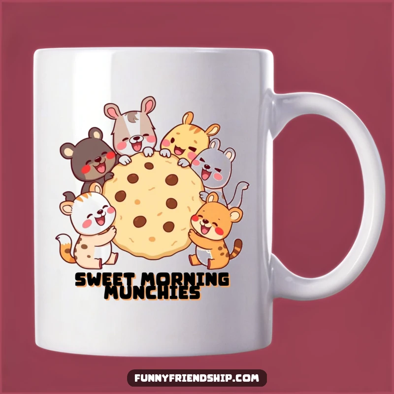 Funny Animal Cookie Party Mug: Share the Laughter and Sweetness, Perfect Gift!