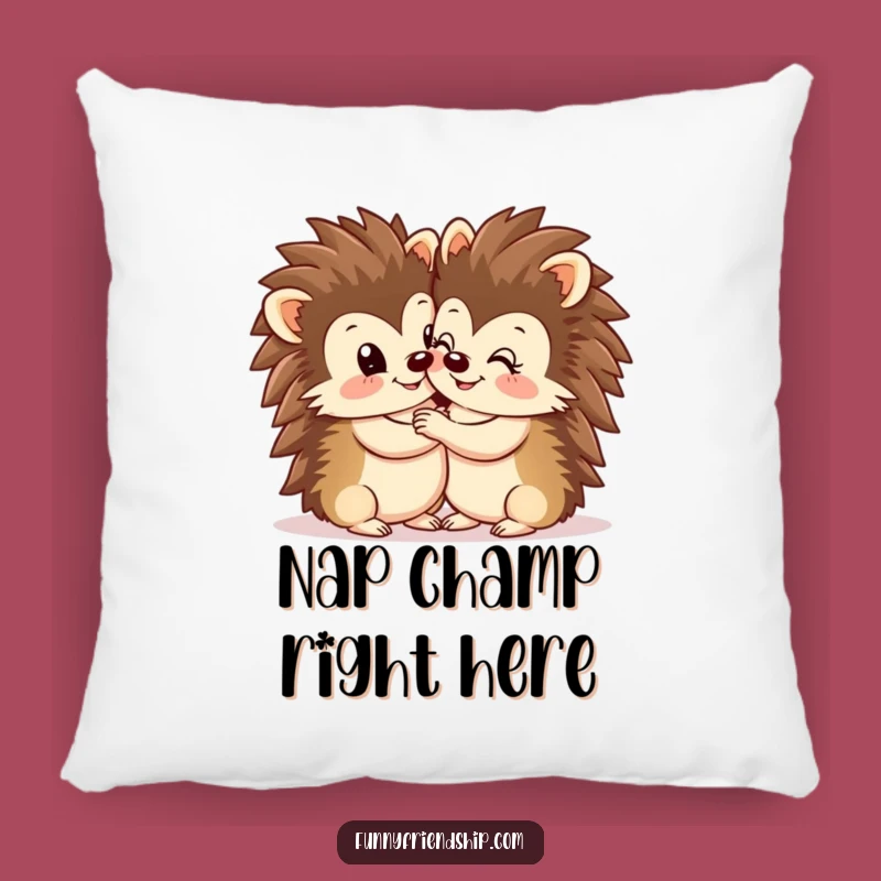 Funny Hedgehog Hug Pillow - Cozy Cute Cushion for Animal Lovers