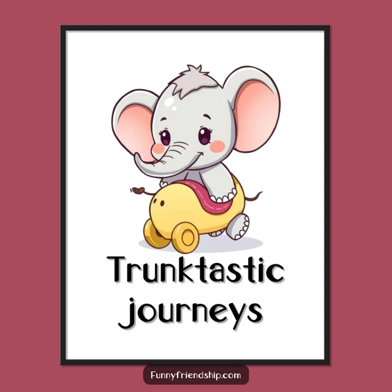 Funny Elephant Ride Digital Art: Instant Adventurous Decor for Fun Lovers