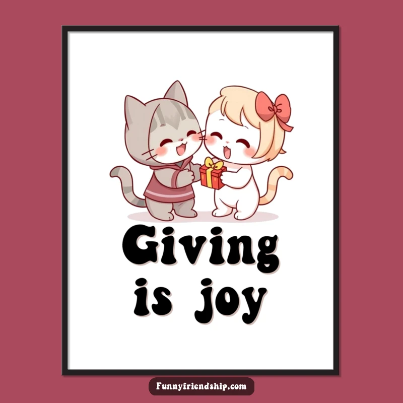 Funny Cat Gift Digital Art: Instant Feline Charm for Walls