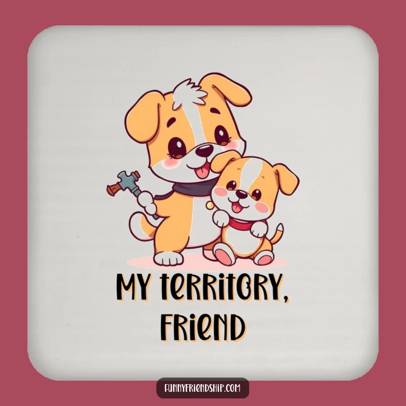 Funny Dog and Puppy Drink Coasters: Protect Surfaces with Loyal, Humorous Art