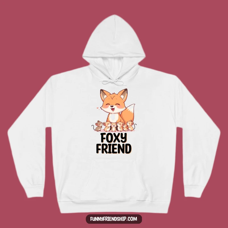 Cozy Funny Fox & Mice Laugh Hoodie - Warmth and Whimsy Guaranteed!