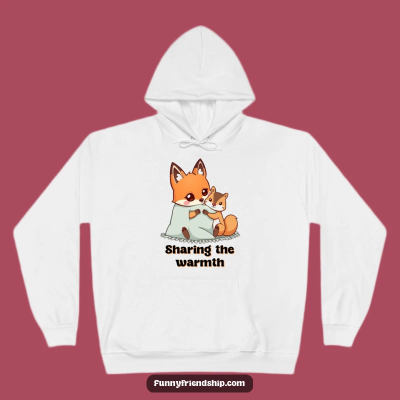Funny Fox Hoodie: Cozy Blanket Companionship Sweatshirt, Ideal Gift