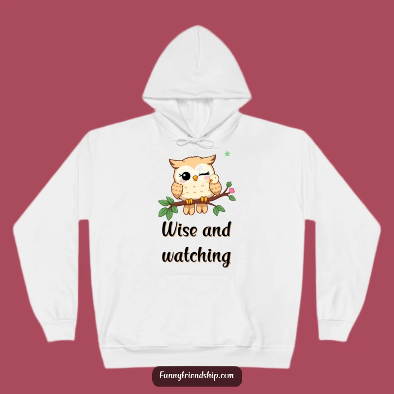 Funny Owl Buddies Hoodie: Cozy Comfort with Witty, Humorous Charm