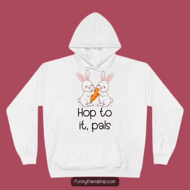 Cozy Funny Rabbit Carrot Hoodie: Snuggle Up with Bunny Buddies!