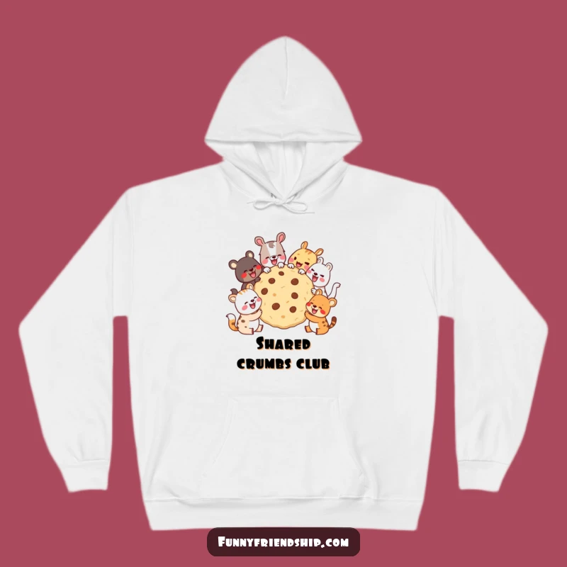 Funny Animal Cookie Party Hoodie: Cozy Up with Friends and Sweet Laughter