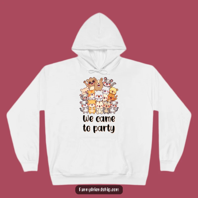 Funny Party Animals Hoodie: Cozy Celebration Vibes Funny Gift
