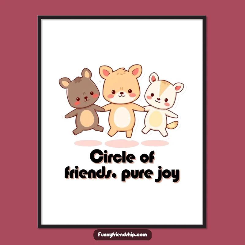 Free Printable Animal Circle Dance Wall Art: Joyful Downloadable Decor!