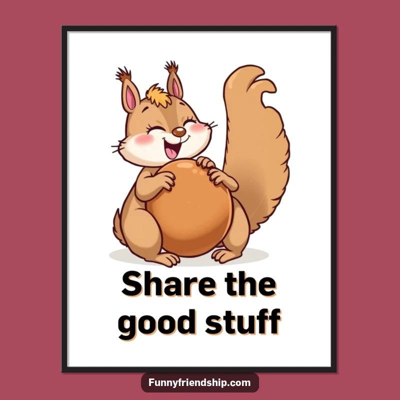 Squirrel's Bounty: Free Printable Wall Art for a Cozy Vibe!