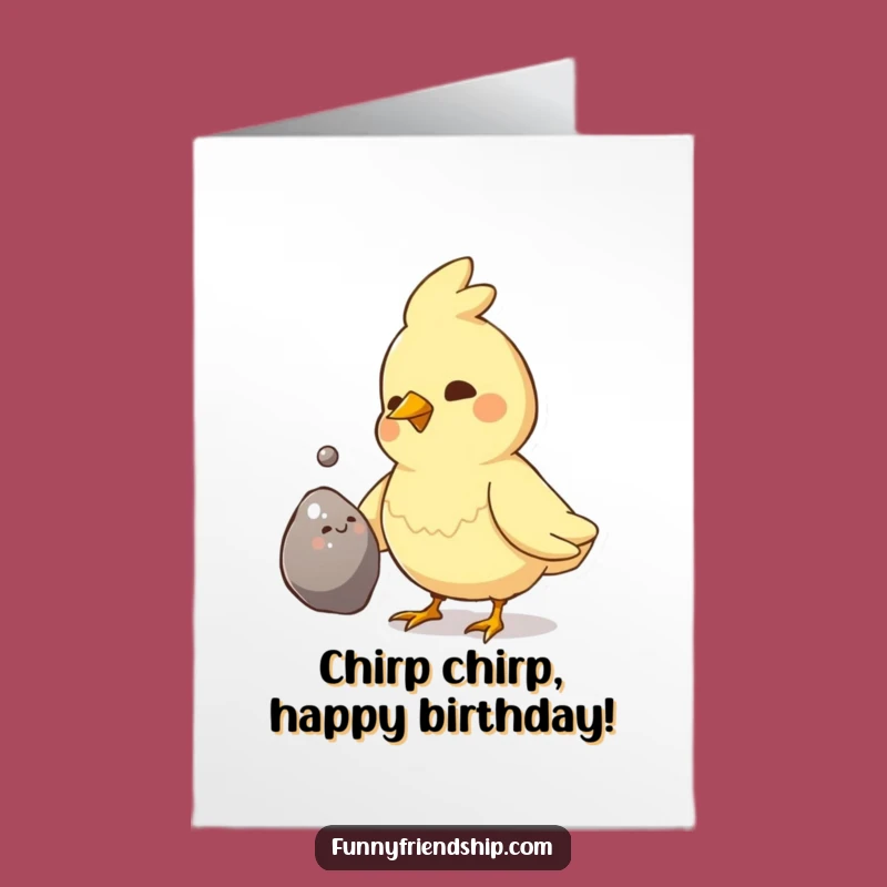 Free Printable Bird Birthday Card - Shiny Gift Funny Downloadable