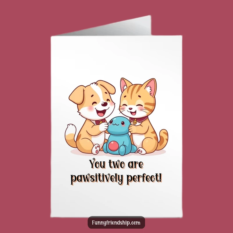 Free Printable Congrats Card: Dog & Cat Toy Fun, Awesome Downloadable Gift!
