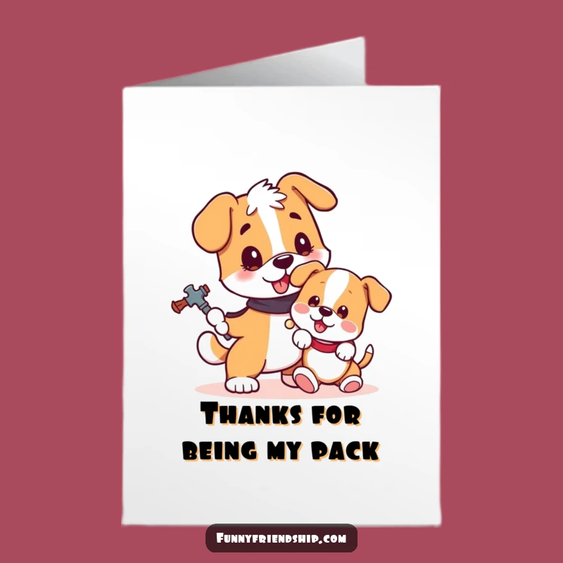 Free Printable Dog Thank You Card: Loyal Guard Puppy, Heartfelt Doggo Downloadable