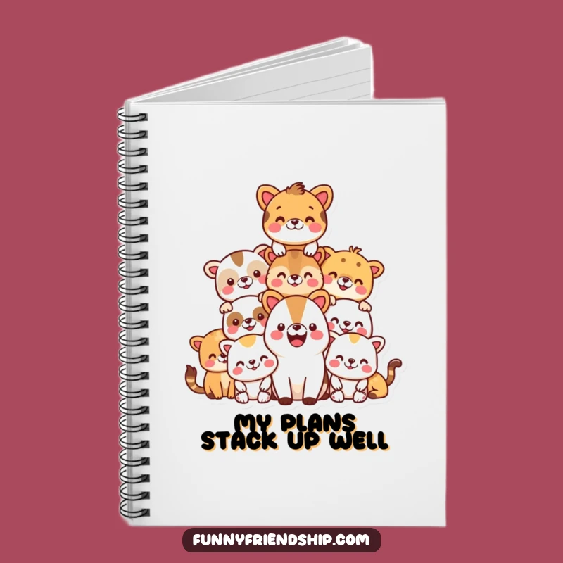 Funny Animal Pyramid Notebook: Jot Down Ideas with a Stack of Fun