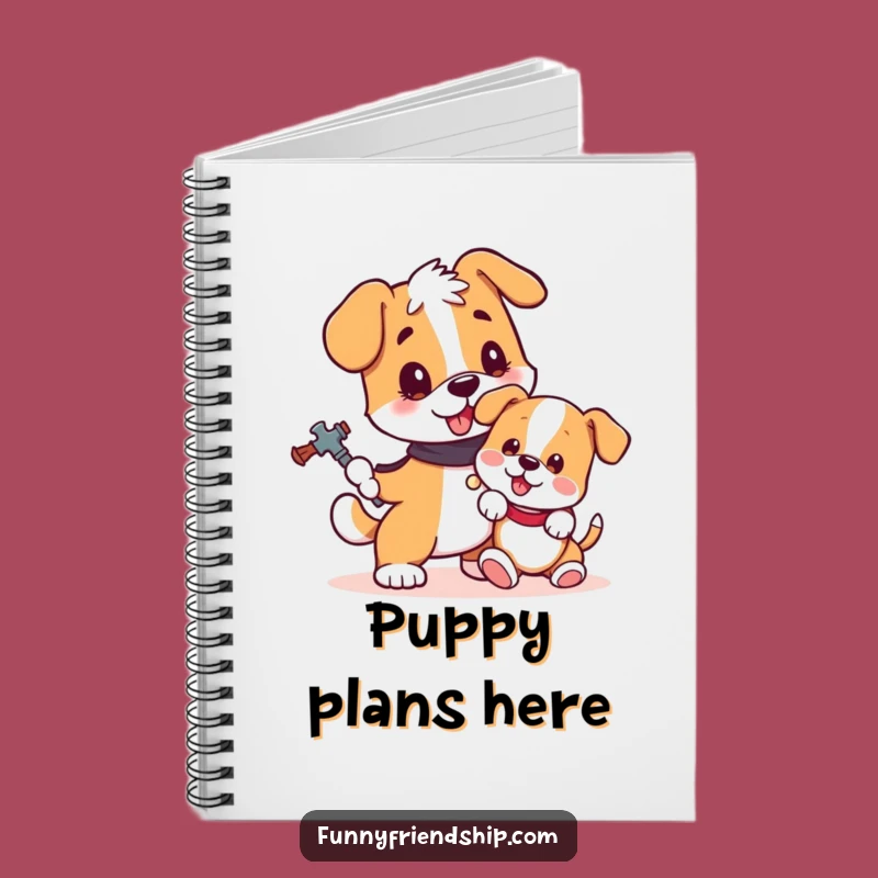 Funny Dog and Puppy Notebook: Jot Down Ideas with This Loyal Friend's Inspiring Presence