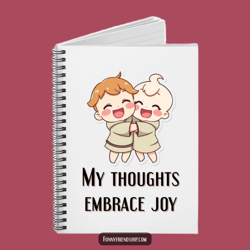 Funny Hugging Characters Notebook: Jot Down Hugs and Happy Thoughts