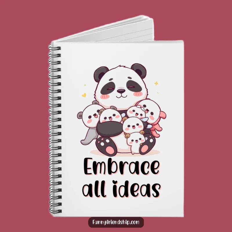 Funny Panda Hug Notebook: Jot Down Ideas with This Cuddly Character's Inspiring Presence