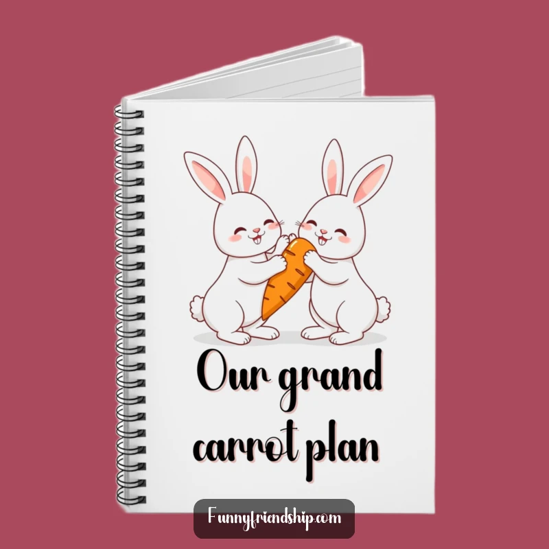 Funny Rabbit Carrot Notebook: Jot Down Your Happy Thoughts!