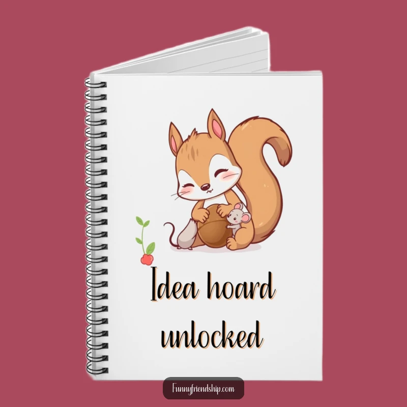 Funny Squirrel and Mouse Notebook: Jot Down Thoughts with Generous Flair