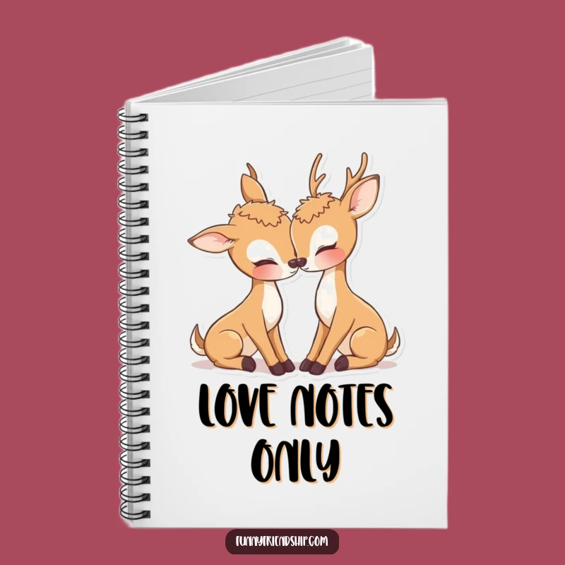 Adorable Deer Nuzzle Notebook: Write Love Notes, Perfect Romantic Gift