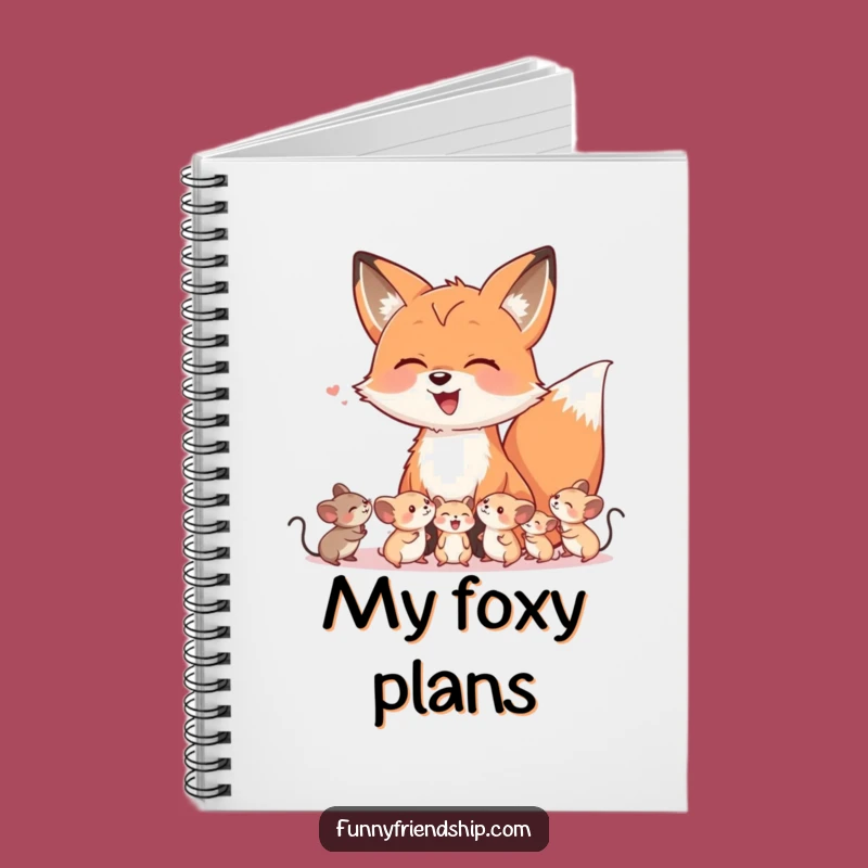 Funny Fox & Mice Laugh Notebook - Jot Down Hilarious Ideas!