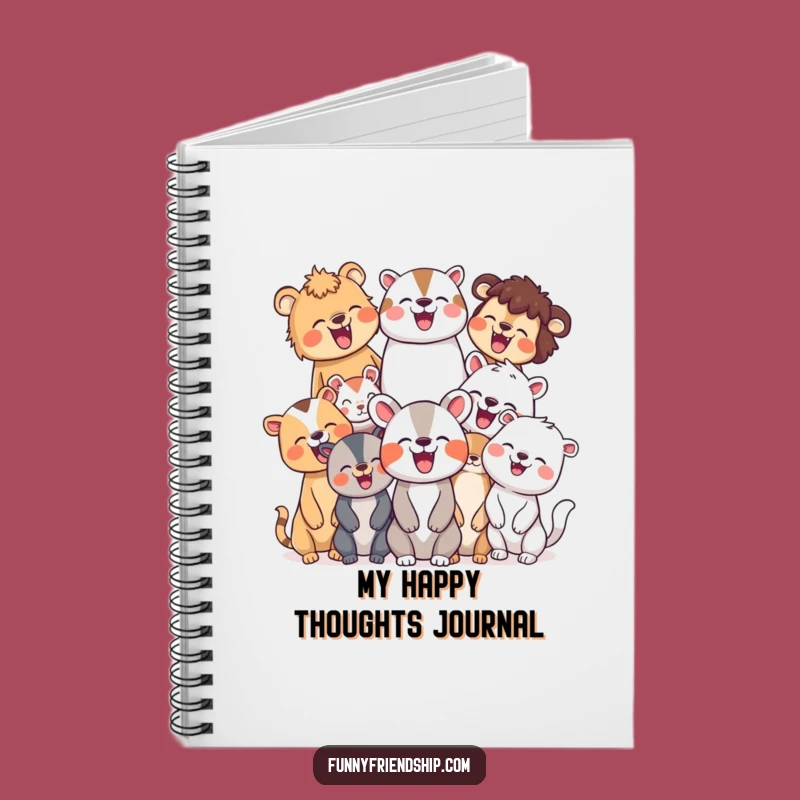 Funny Animal Laugh Notebook: Joyful Group Journal, Perfect Gift