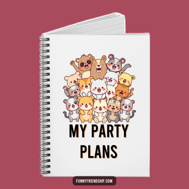Funny Party Animals Notebook: Celebration Journal Funny Gift