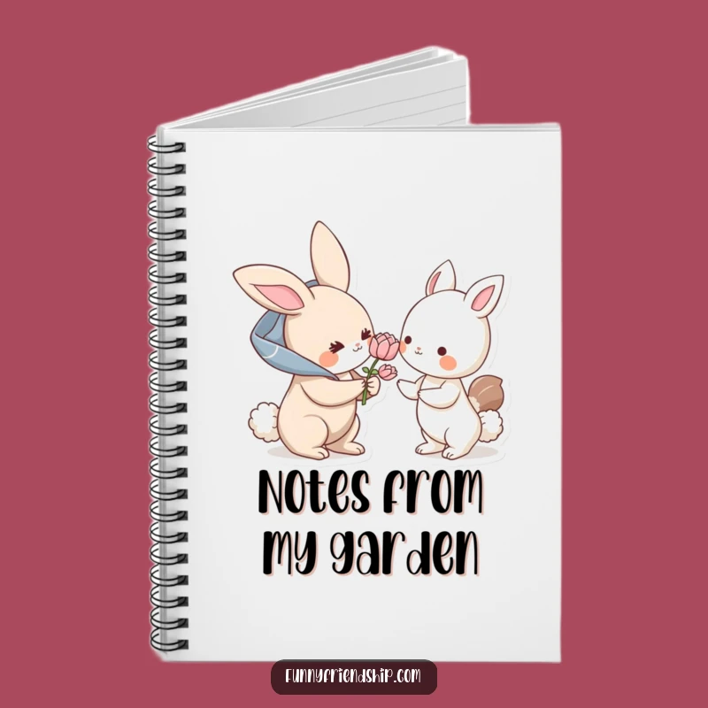 Funny Bunny Flower Notebook: Jot Down Kind Thoughts in This Hilarious Journal Gift!