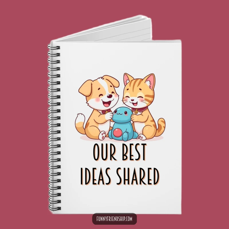 Funny Dog and Cat Friendship Notebook: Hilarious Journal Gift for Pet Lovers