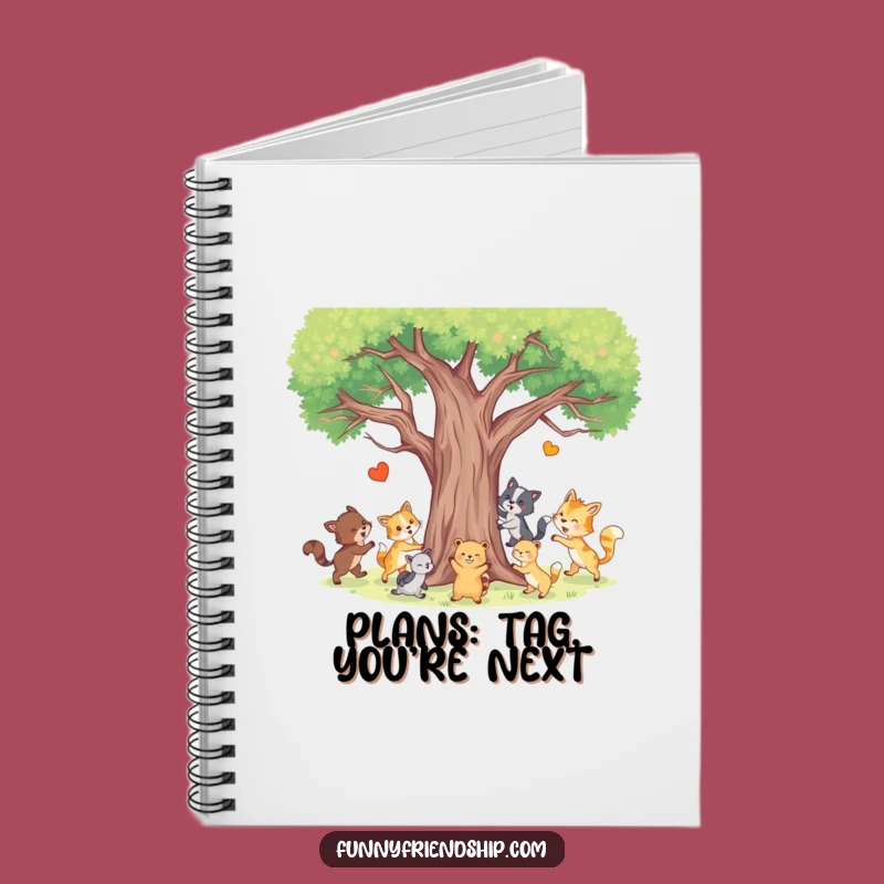 Funny Animal Tag Notebook - Playful Forest Journal - Hilarious Gift for Writers