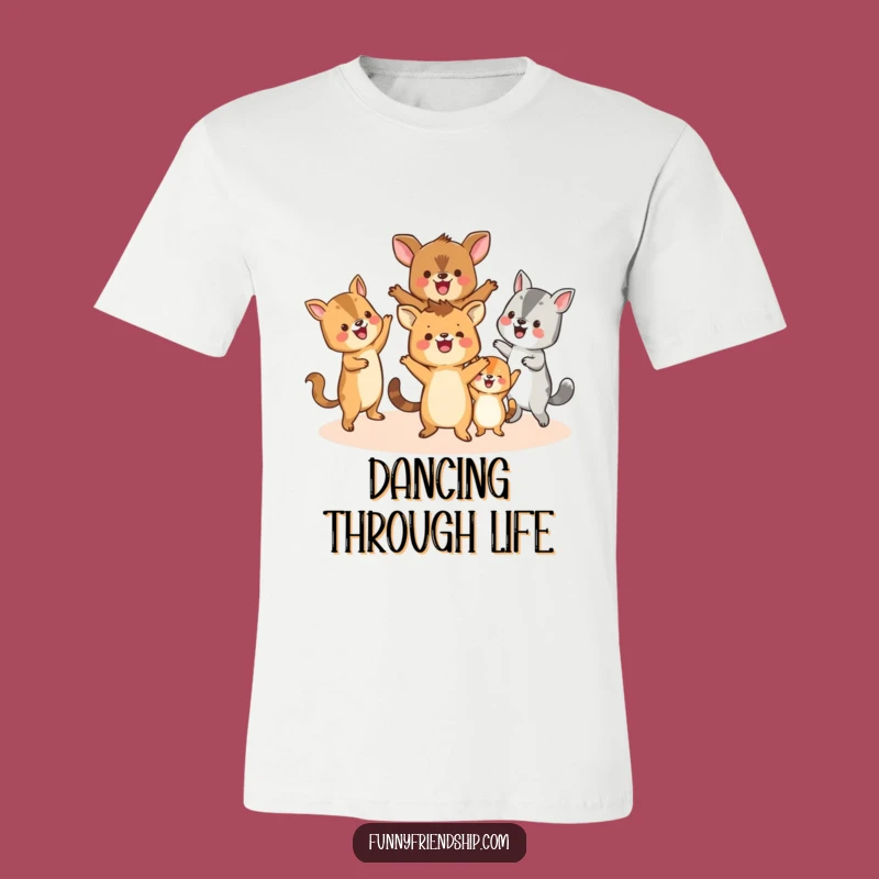 Funny Animal Circle Dance T-Shirt: Wearable Celebration, A Hilarious Group Gift Idea