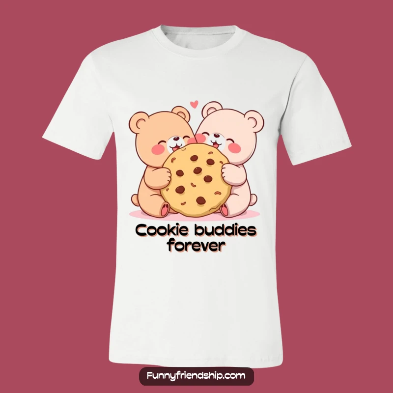 Funny Bear Cookie Sharing T-Shirt: Wear Your Love for Friends
