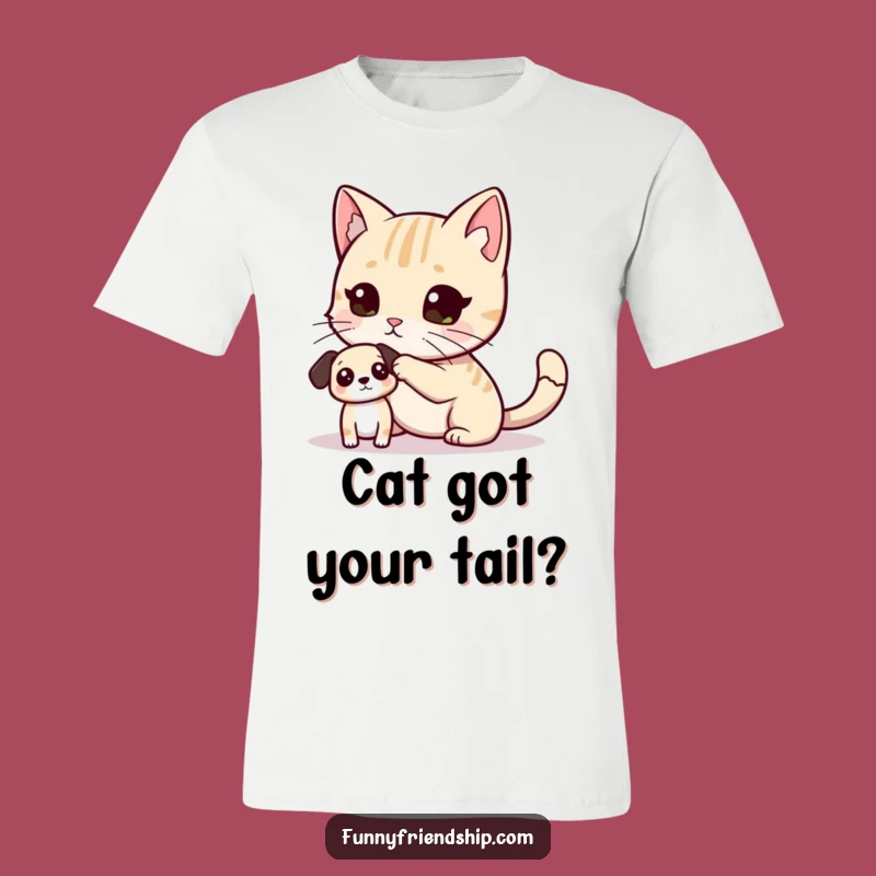 Funny Cat Dog Tag T-Shirt: Wear Your Pet's Mischief with Pride Today