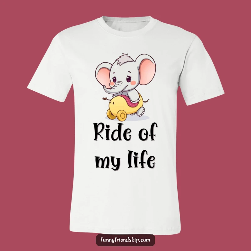 Funny Elephant Ride T-Shirt: Adventure Awaits Wearable Fun