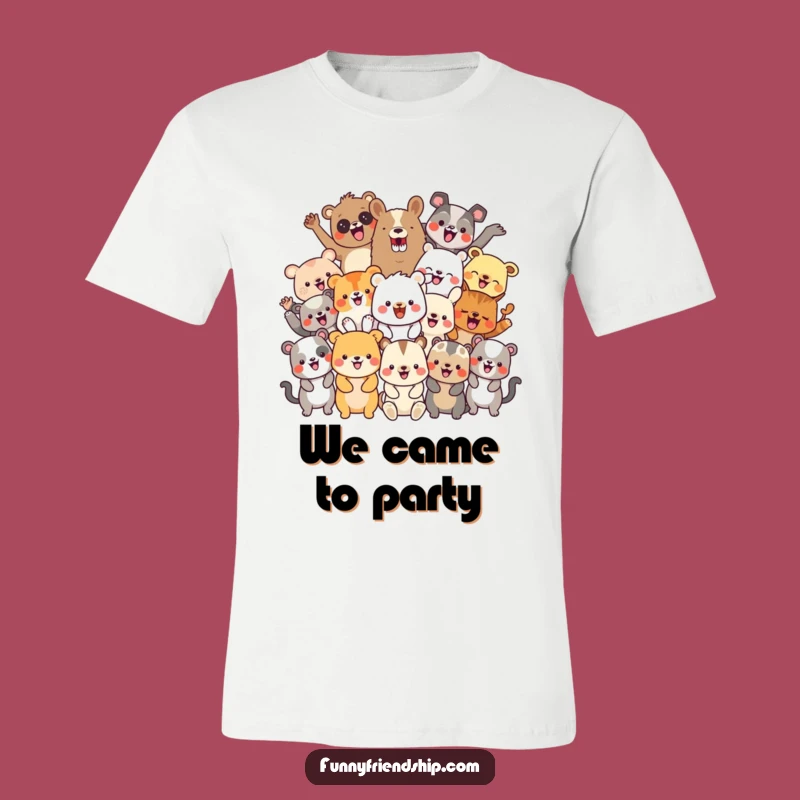 Funny Party Animals T-Shirt: Diverse Celebration Tee Funny Gift
