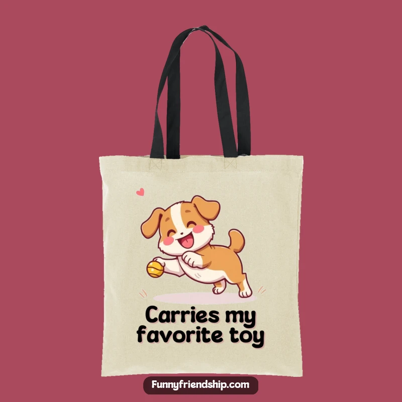 Funny Dog Fetch Tote Bag: Stylish Carry-all for Playful Pet Parents