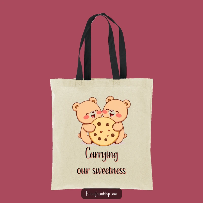 Funny Bear Cookie Sharing Tote - Carry Your Friendship!