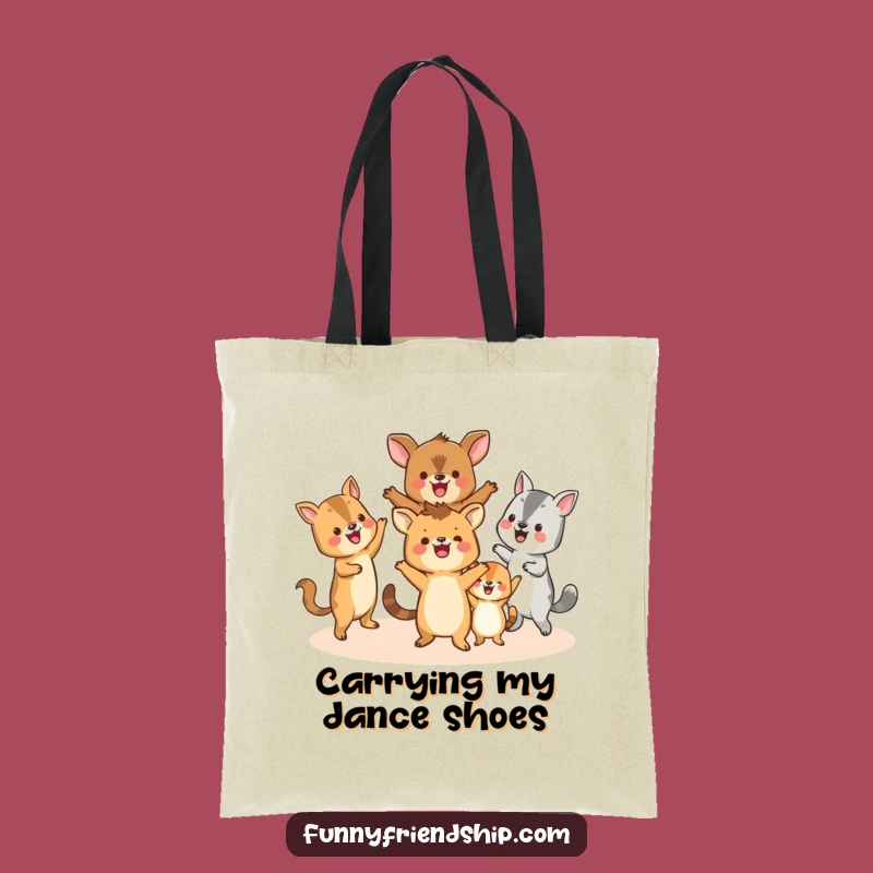 Funny Animal Dance Tote Bag: Carry the Party, A Hilarious Gift for Essentials